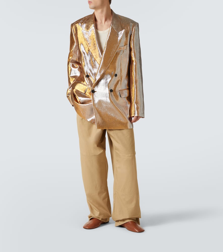 Dries Van Noten Cotton Trousers With Elastic Waistband And Pockets In Beige