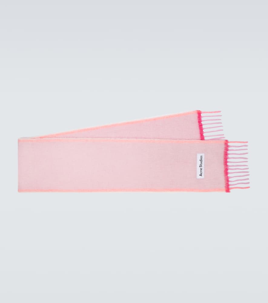Acne Studios Checked alpaca and wool-blend scarf