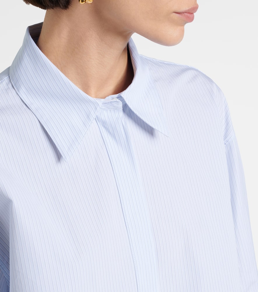 Jil Sander Friday Cotton Poplin Shirt In Blue