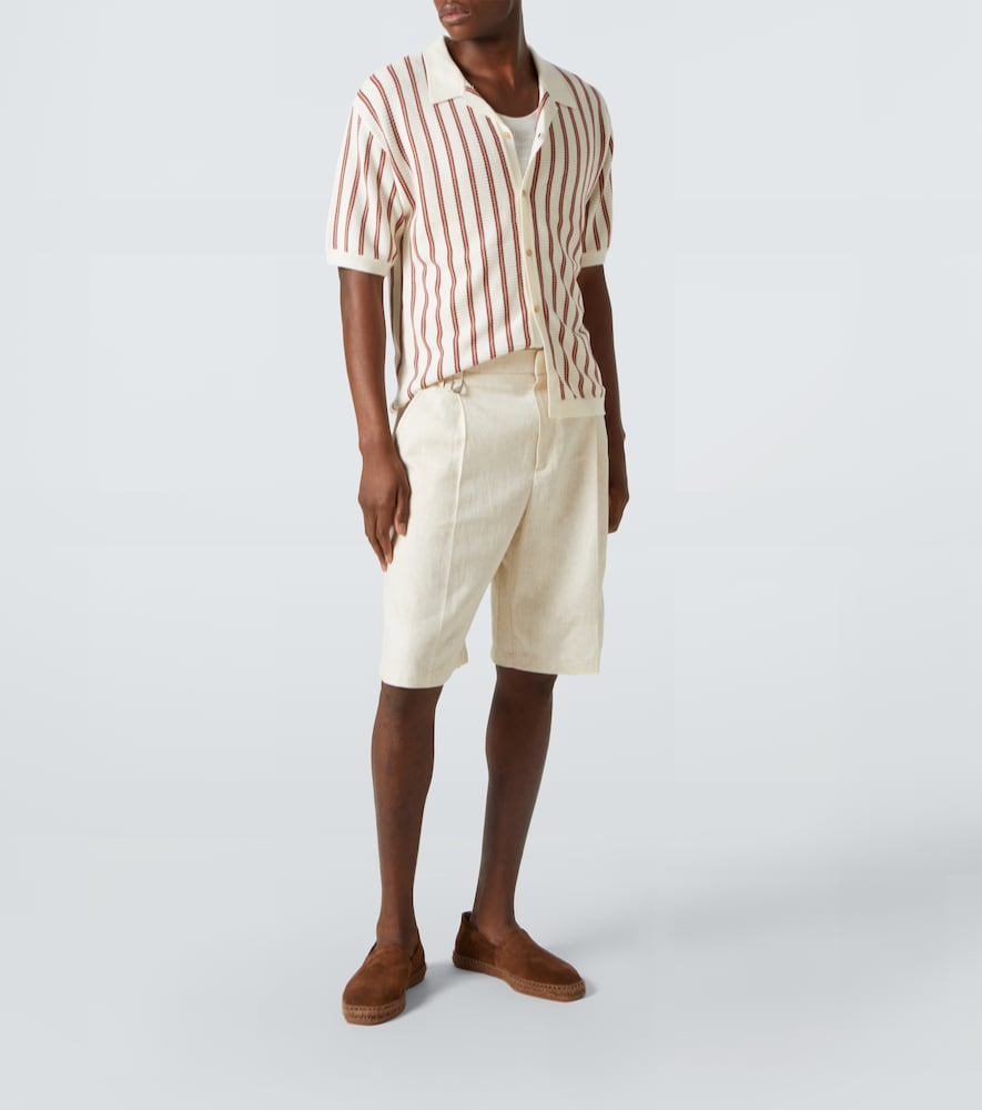  King & Tuckfield King & Tuckfield Striped Wool Shirt 