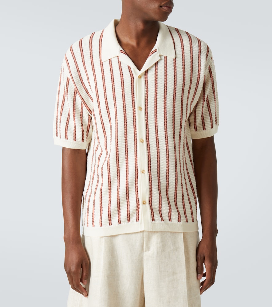  King & Tuckfield King & Tuckfield Striped Wool Shirt 