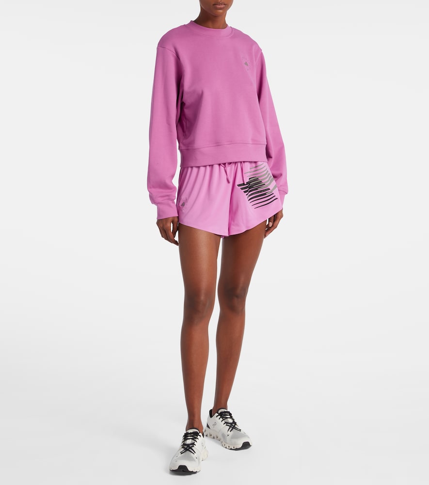  Adidas By Stella Mccartney Adidas By Stella Mccartney High-rise Shorts 