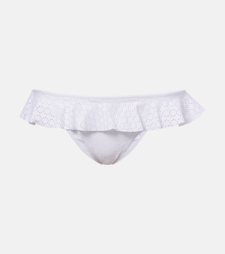 Melissa Odabash India Ruffled Bikini Bottoms In White