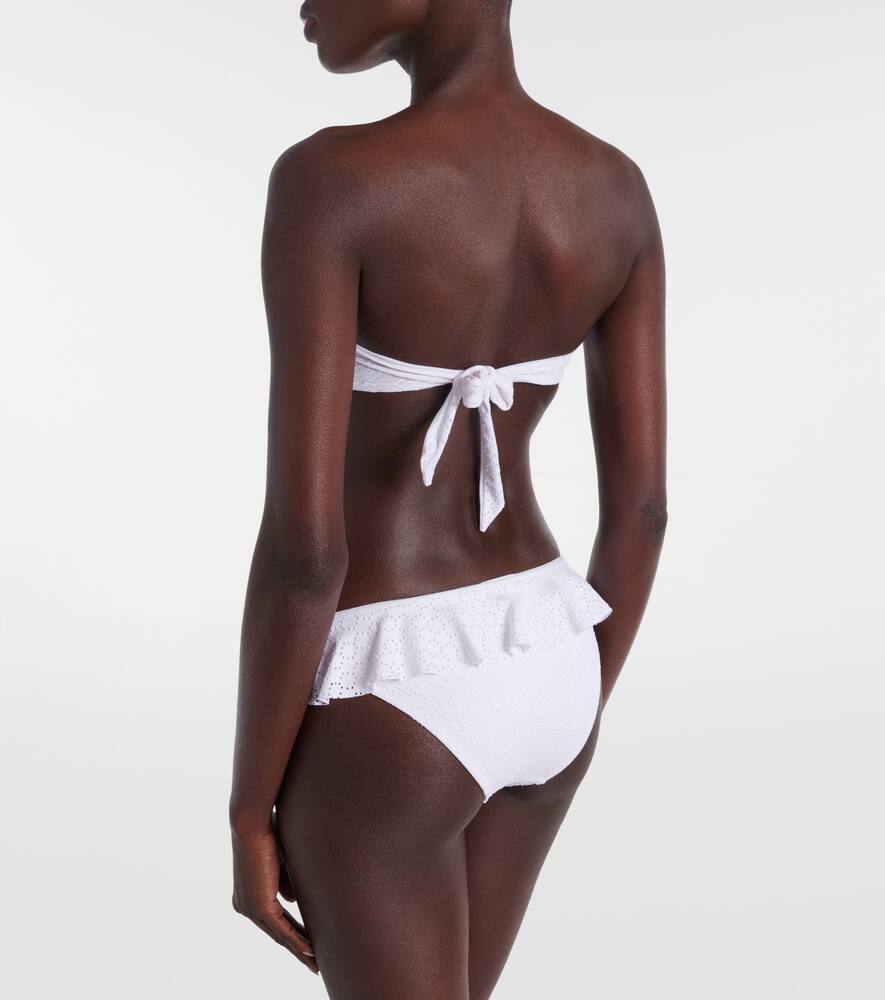 Melissa Odabash India Ruffled Bikini Bottoms In White