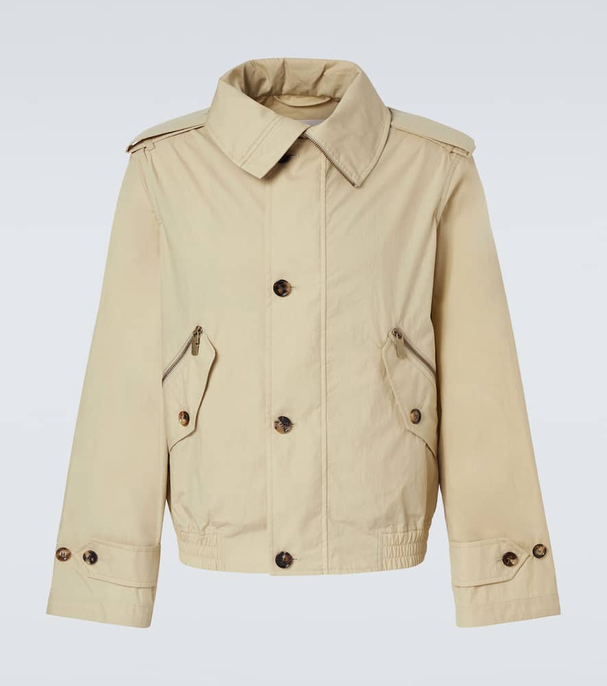 Blouson Jackets Burberry Jacket Mens Beige Burberry Cotton-blend