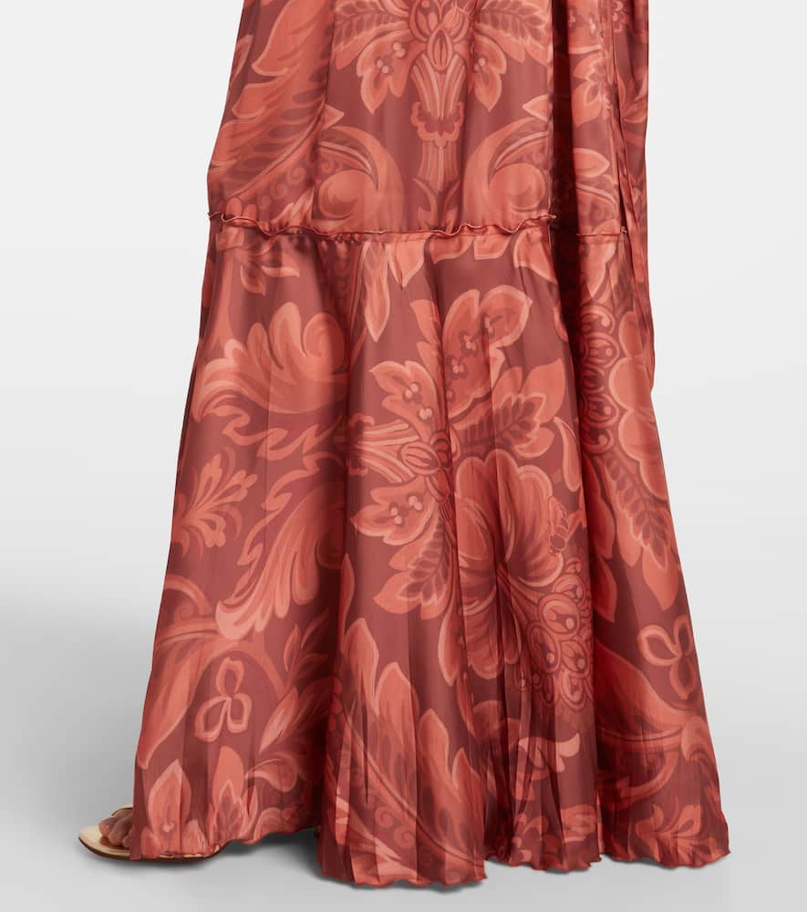 Etro Printed Maxi Dress In Multi