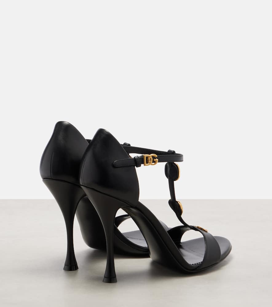 Dolce & Gabbana Embellished Sandals In Black
