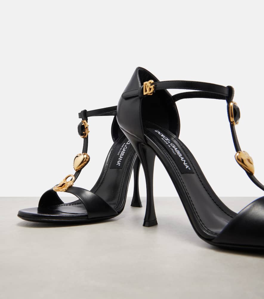 Dolce & Gabbana Embellished Sandals In Black