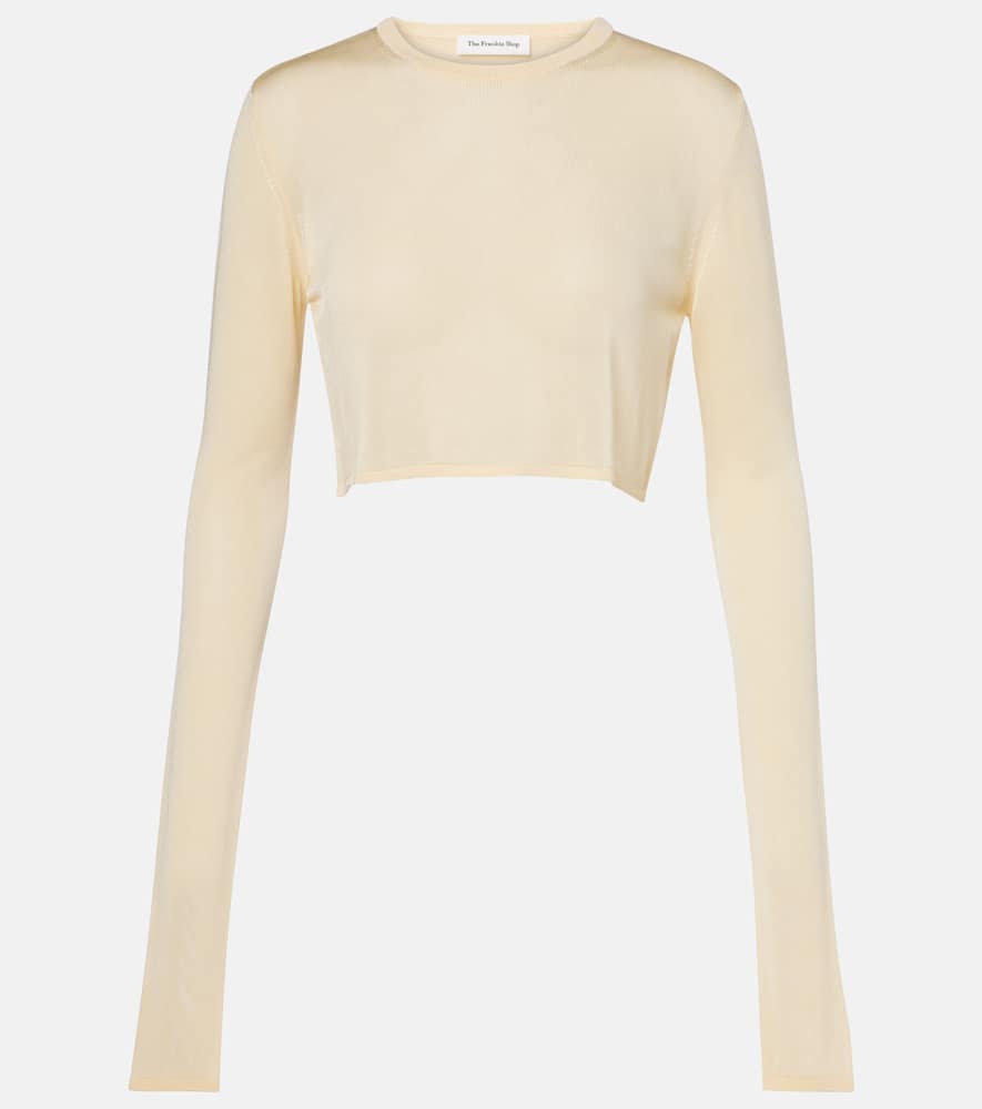 Kazel knitted cropped top