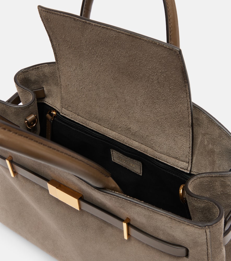 Demellier The Hudson Leather Top-handle Bag In Green