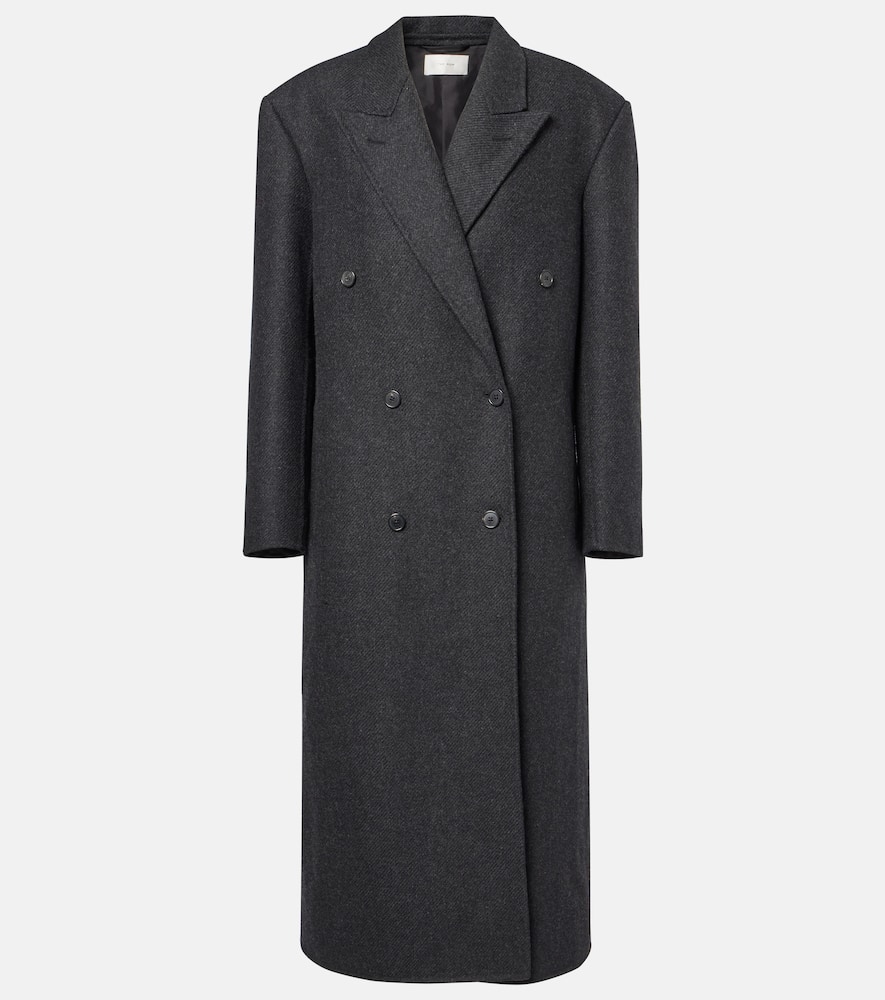 The Row Hariet Wool And Cashmere Coat In Gray