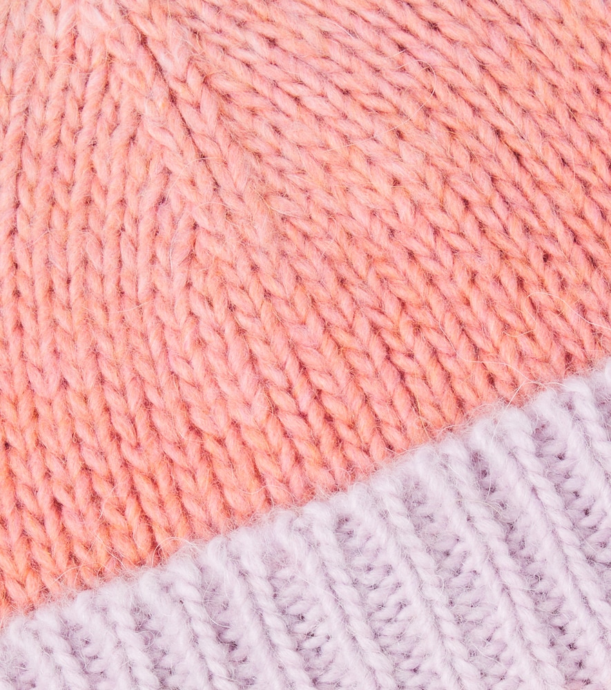  Il Gufo Il Gufo Colorblocked Ribbed-knit Beanie 