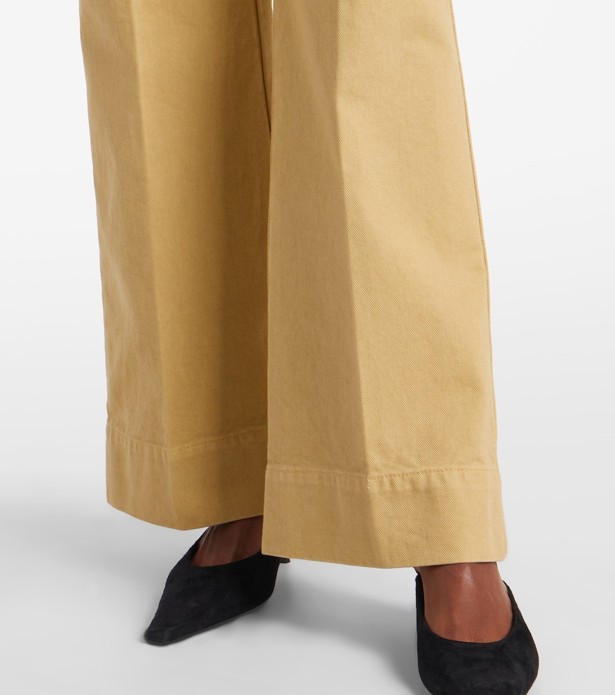Victoria Beckham Alina High-rise Flared Jeans In Yellow