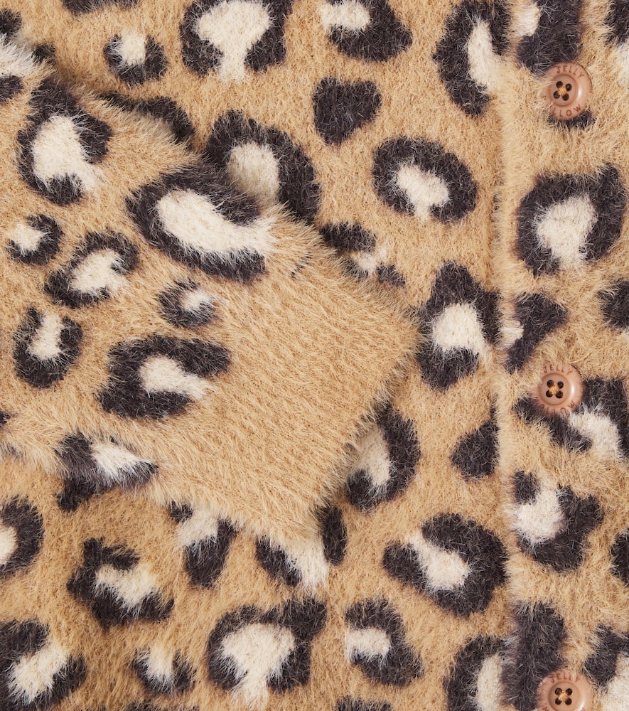 Jellymallow Leopard-print Cardigan In Brown