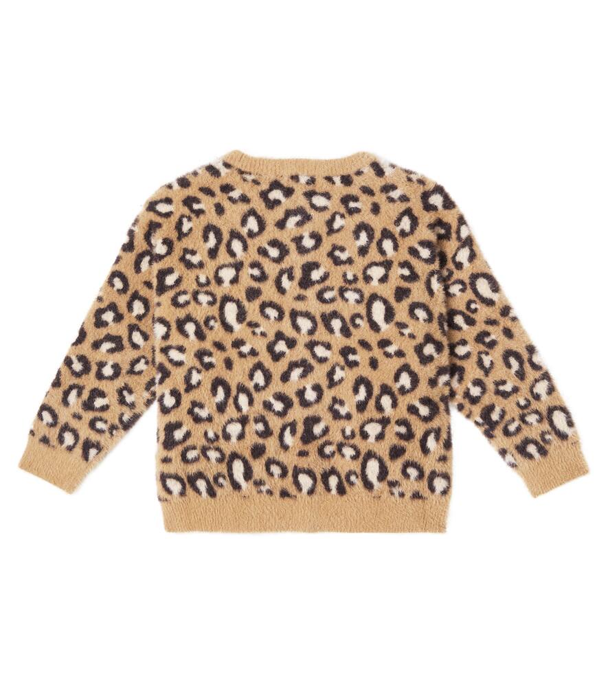 Jellymallow Leopard-print Cardigan In Brown