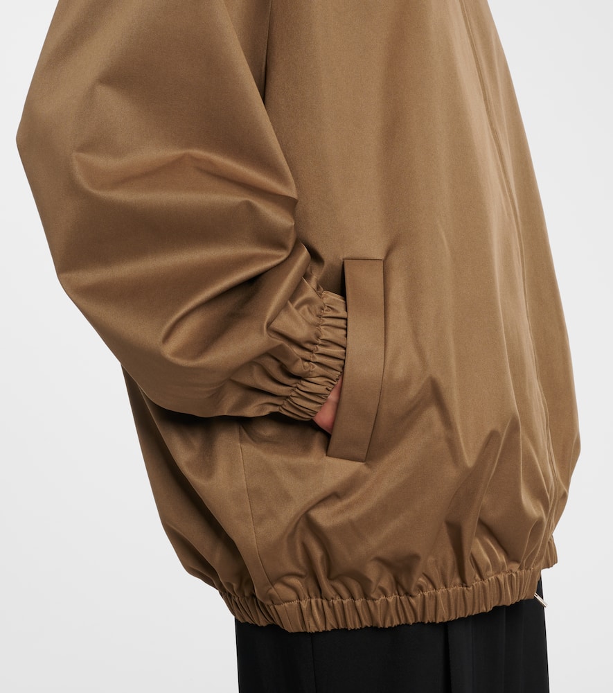 The Frankie Shop Baxter Oversized Blouson In Brown