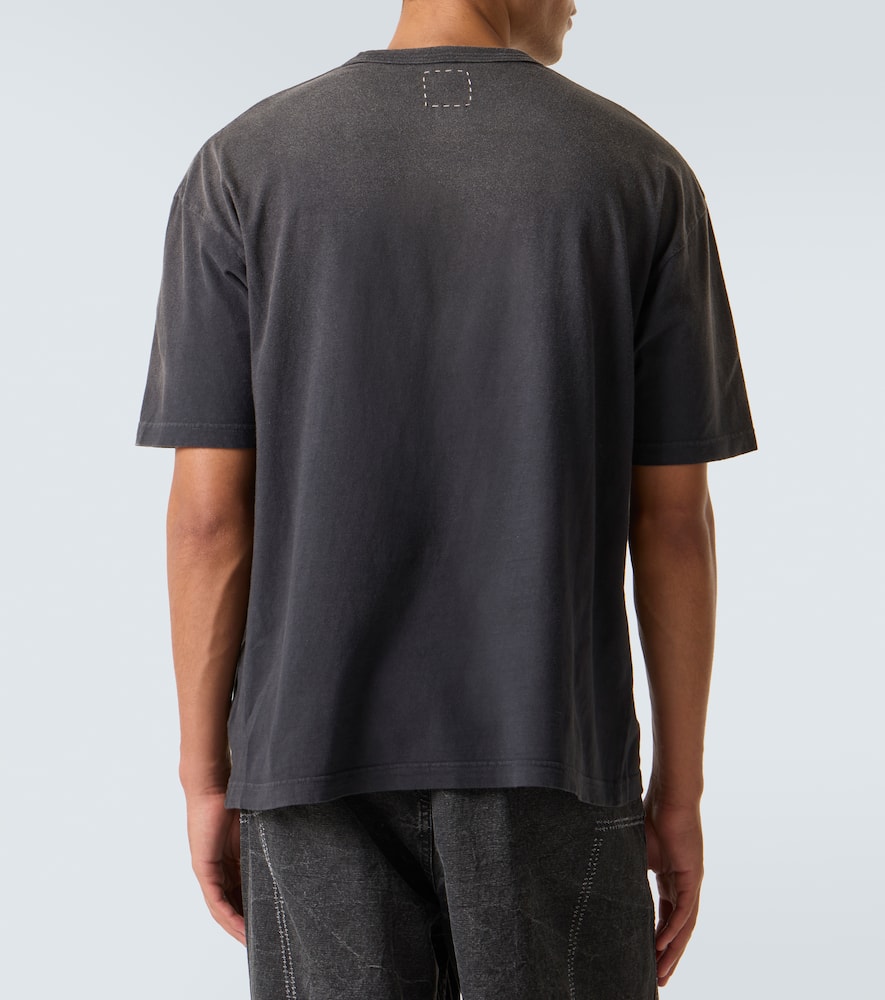 Visvim Jumbo Printed Cotton-blend T-shirt In Gray