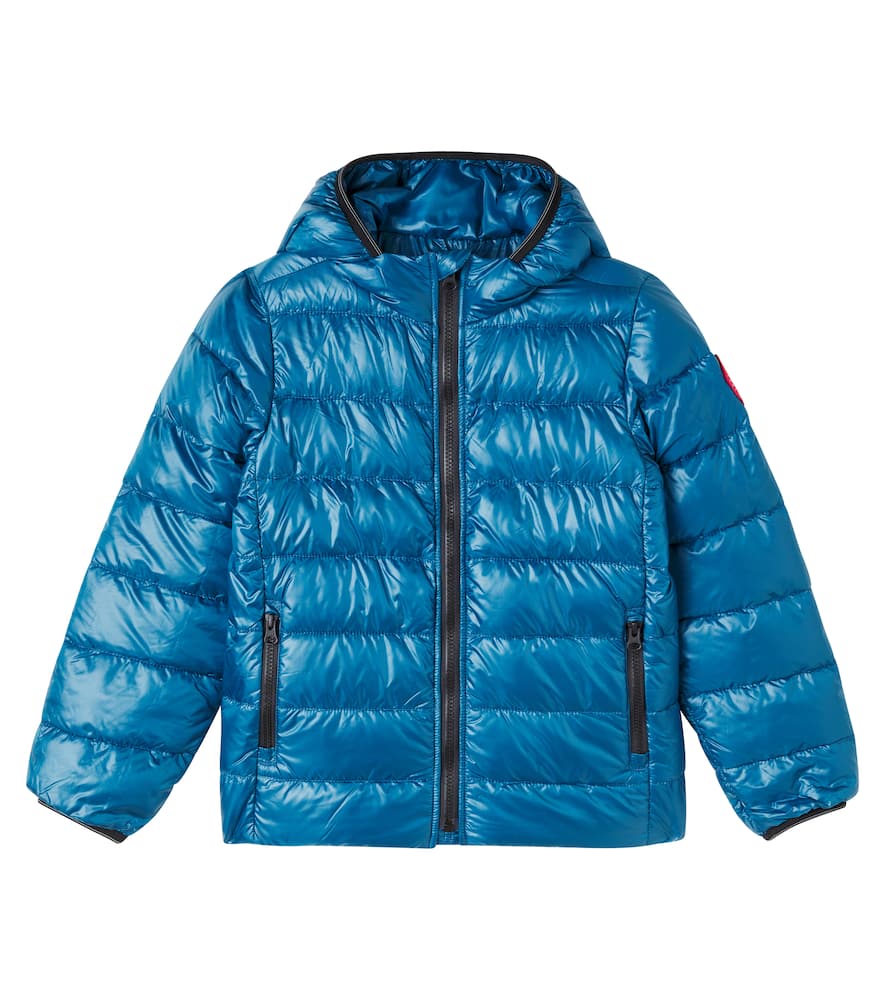 Canada Goose Kids' Crofton Hooded Down Jacket In Blue
