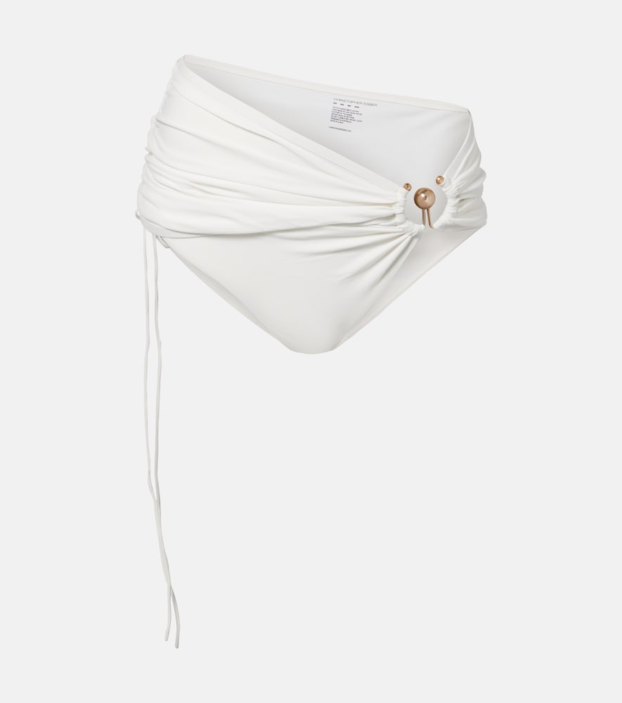 Christopher Esber Orbit ruched bikini bottoms