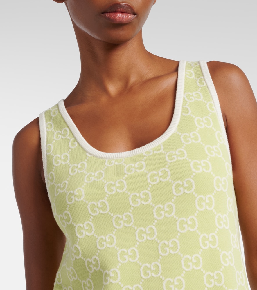  Gucci Gucci Minikleid Gg Aus Baumwoll-jacquard 