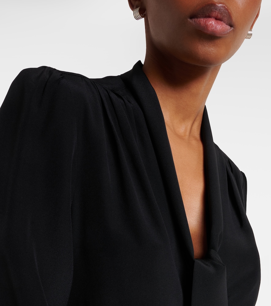 Colt Tie-Neck Silk Blouse