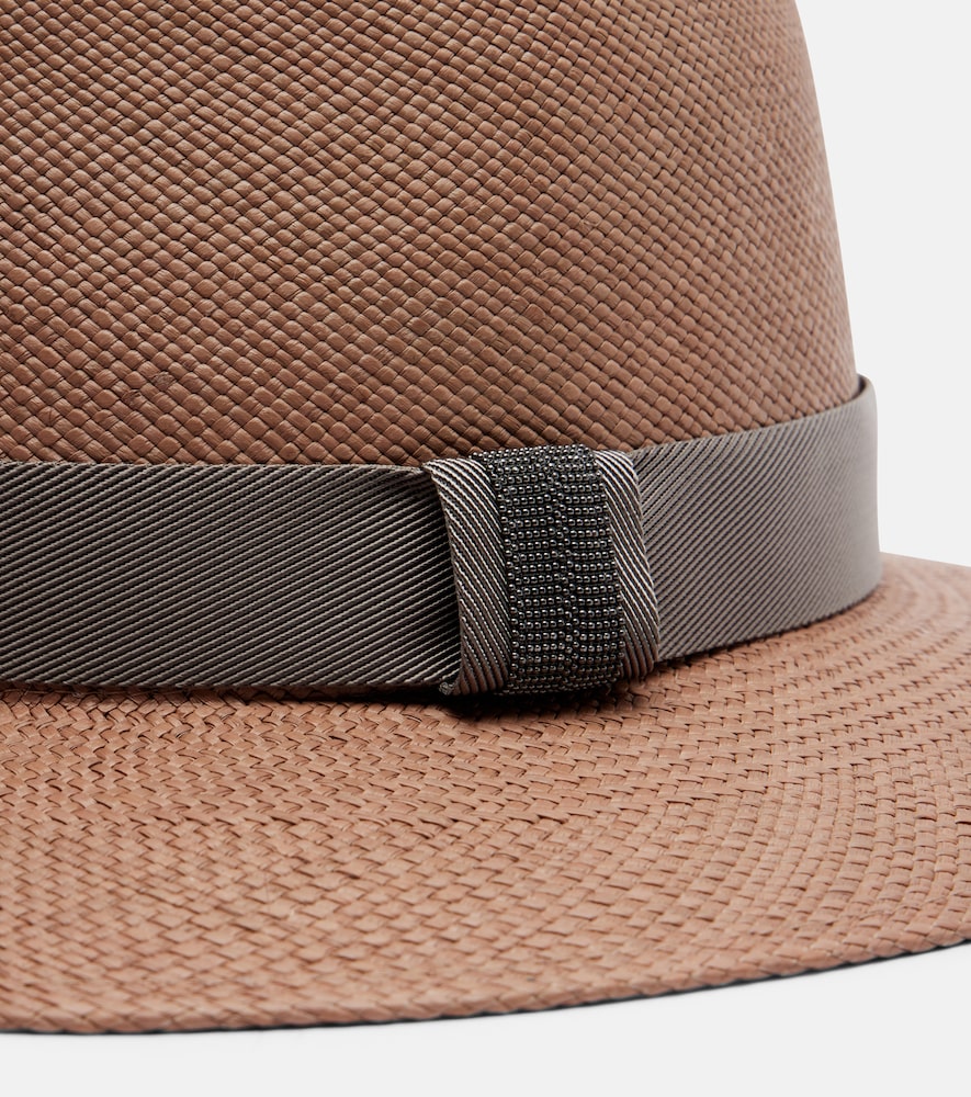  Brunello Cucinelli Brunello Cucinelli Fedora-hut Aus Stroh 