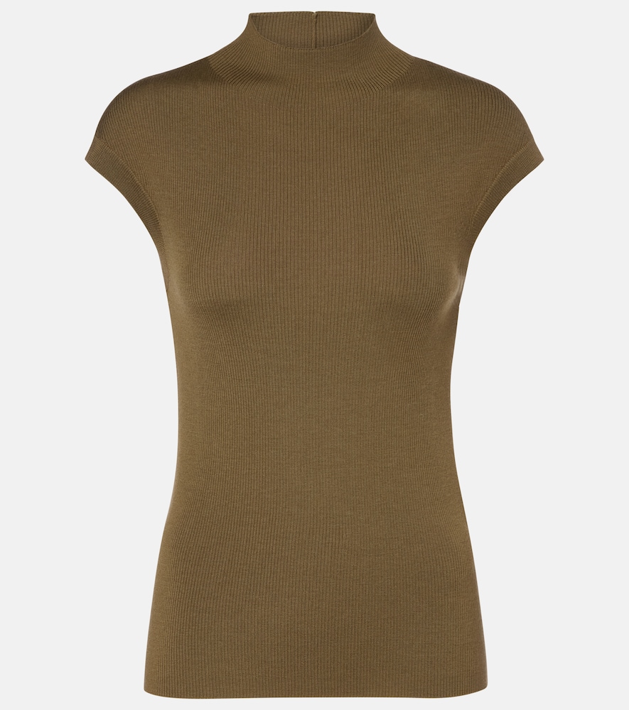 Jardin des Orangers Ribbed-knit virgin wool top