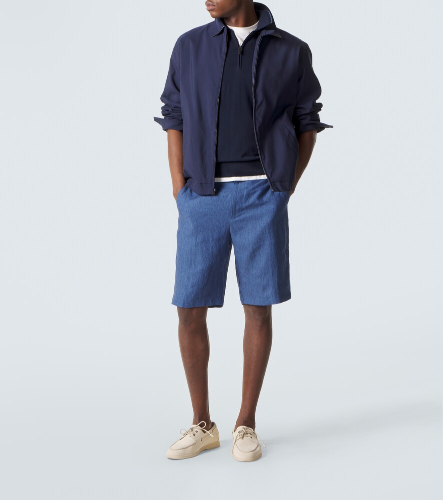  Canali Canali Linen Bermuda Shorts 