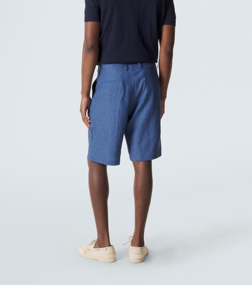  Canali Canali Linen Bermuda Shorts 