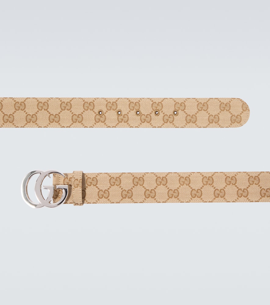  Gucci Gucci Flat Marmont Gg Canvas Belt 