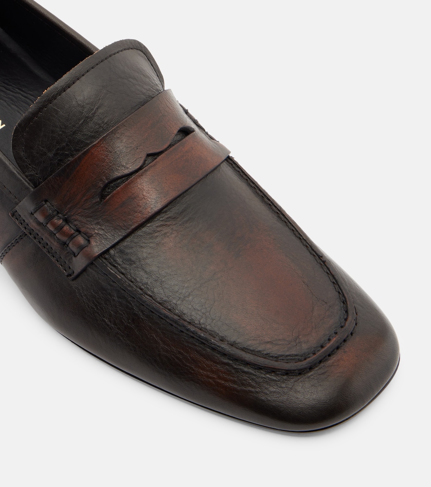  Dries Van Noten Dries Van Noten Penny Loafers Aus Leder 