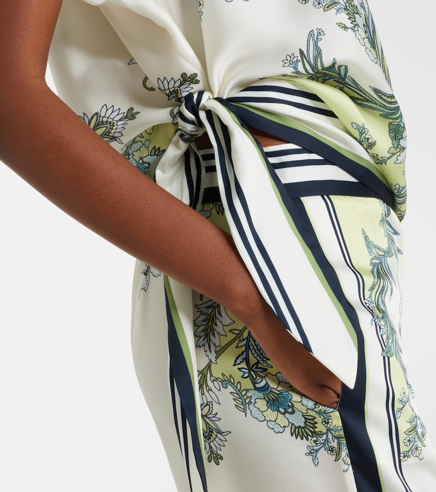  Veronica Beard Veronica Beard Bedrucktes One-shoulder-top Tari Aus Twill 