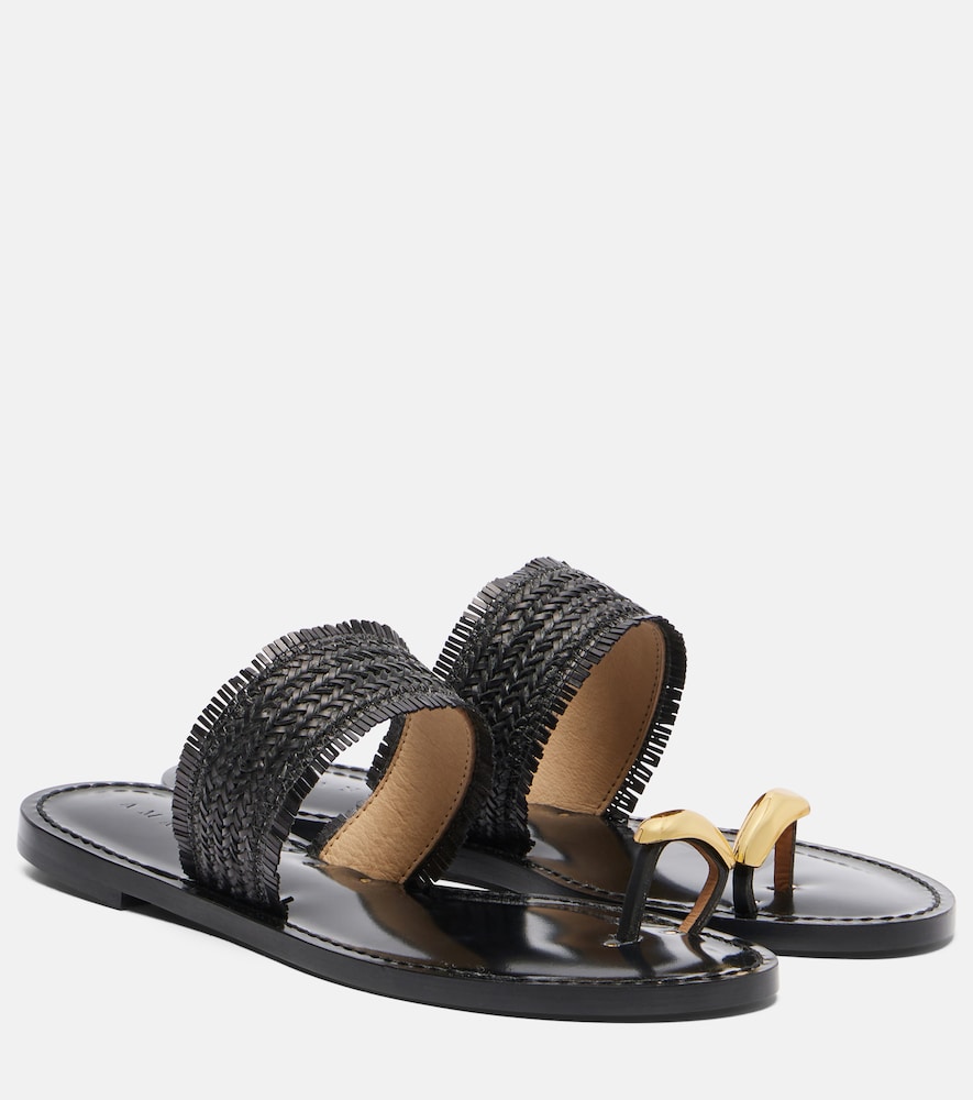Kiwayu braided leather sandals