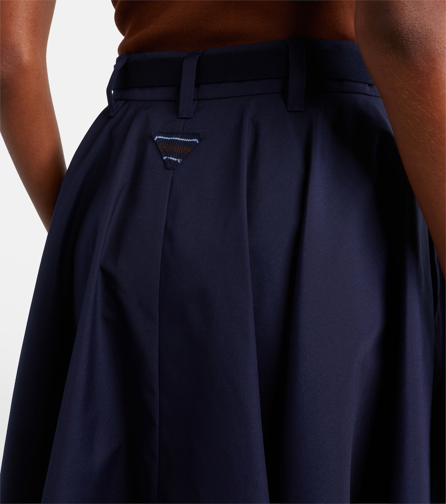  Prada Prada Midirock Aus Popeline 