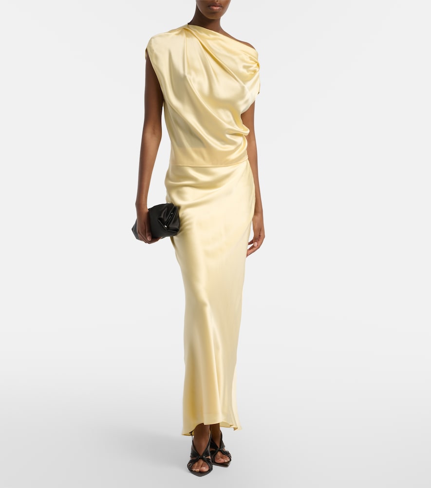  The Sei The Sei Silk Satin Maxi Skirt 