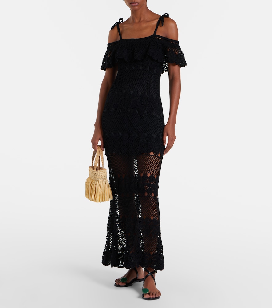 Anna Kosturova Marianne crochet cotton maxi dress
