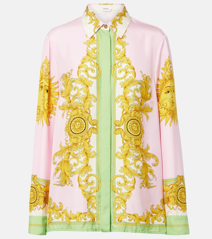 Versace Chemise imprime en soie 1300 €