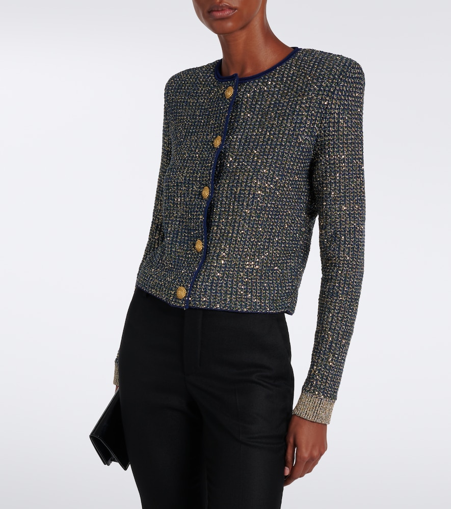 Sequined Tweed Jacket
