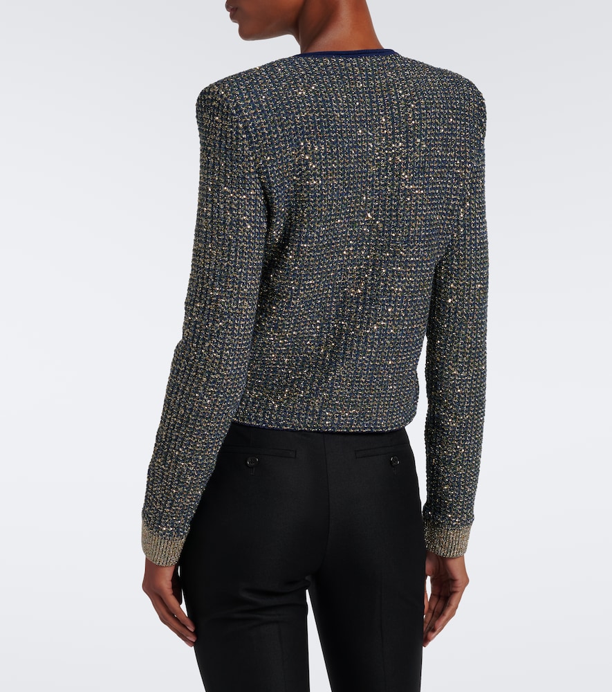 Sequined Tweed Jacket