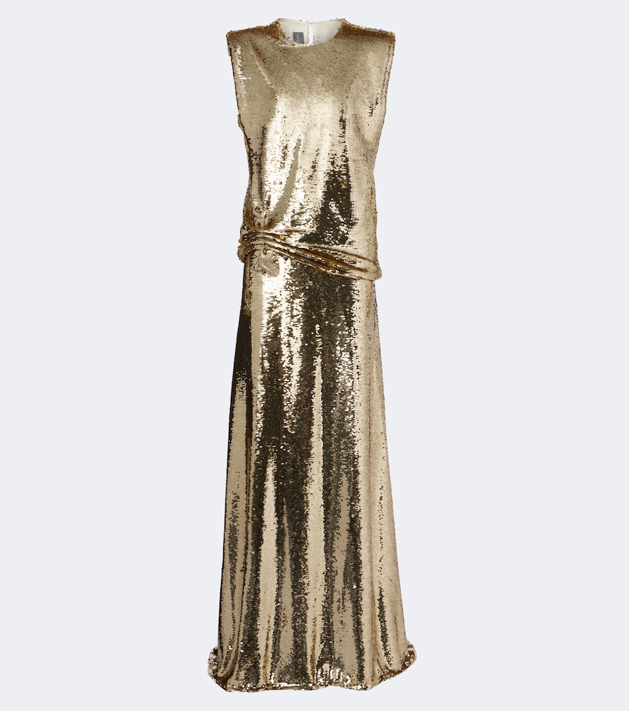 Robe mit Pailletten