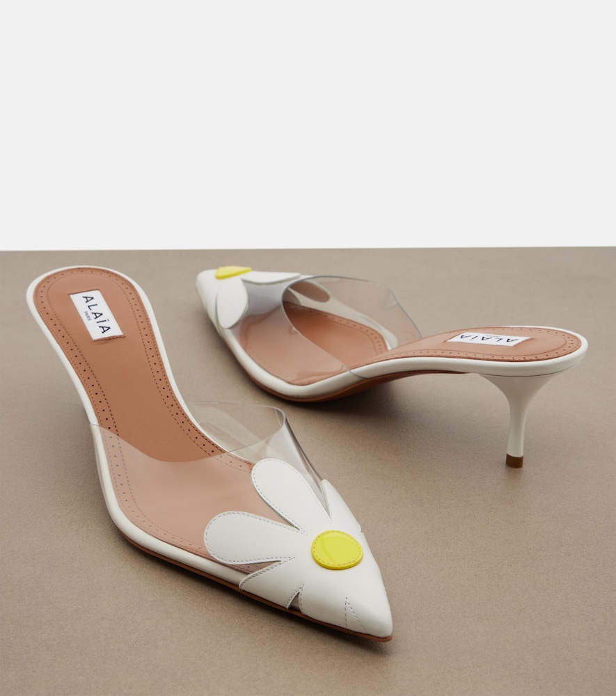  Alaia Alaia Bloom Floral Mules 