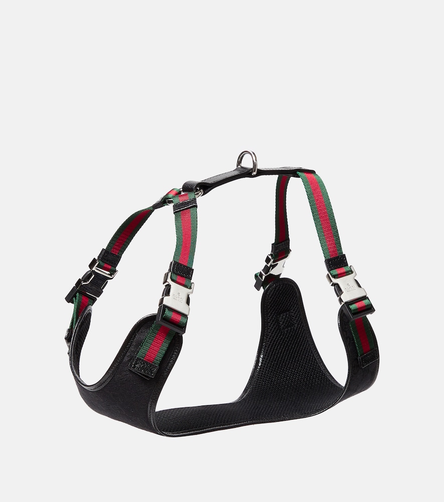 Gucci Unisex Black S/M Gg Canvas Dog Harness - Mytheresa