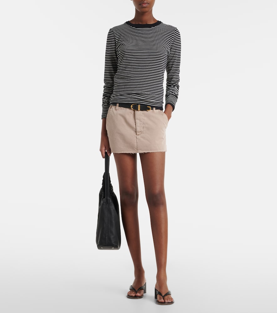 Slvrlake Chino cotton canvas miniskirt