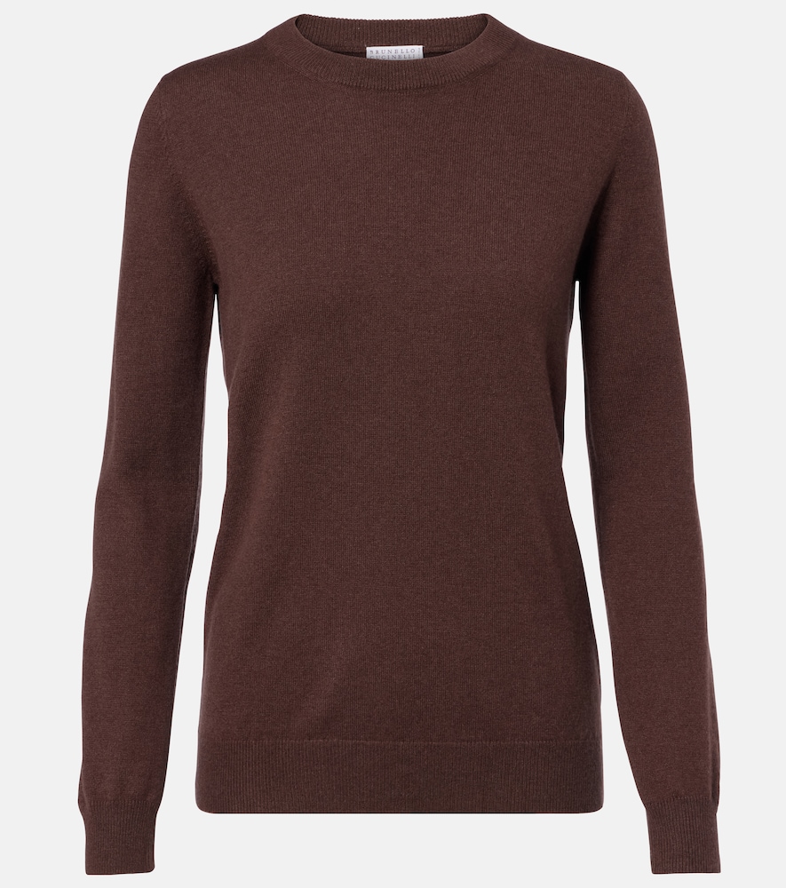 Brunello Cucinelli Women's Brown Monili Cashmere Sweater UK Size 6 - Mytheresa