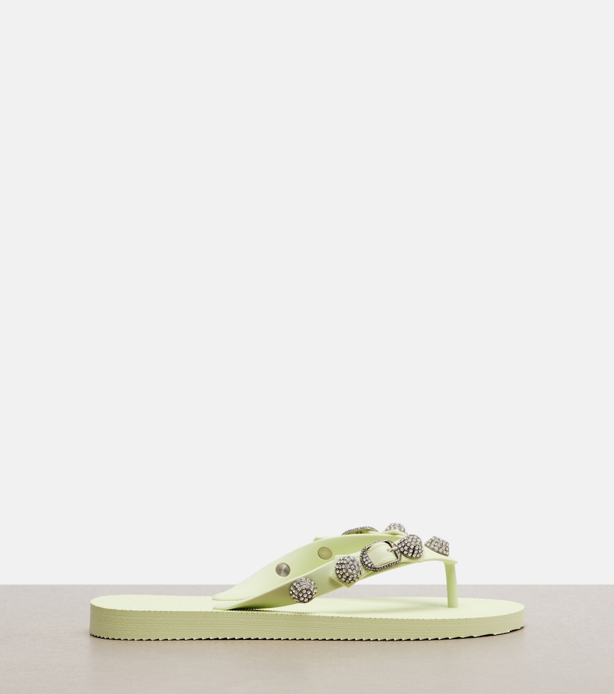 Cagole Embellished Thong Sandals