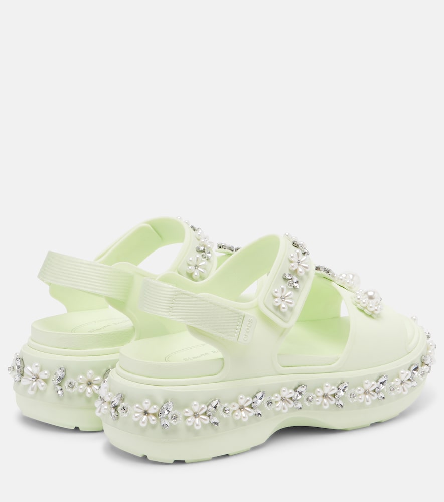  Simone Rocha Simone Rocha X Crocs Embellished Platform Sandals 