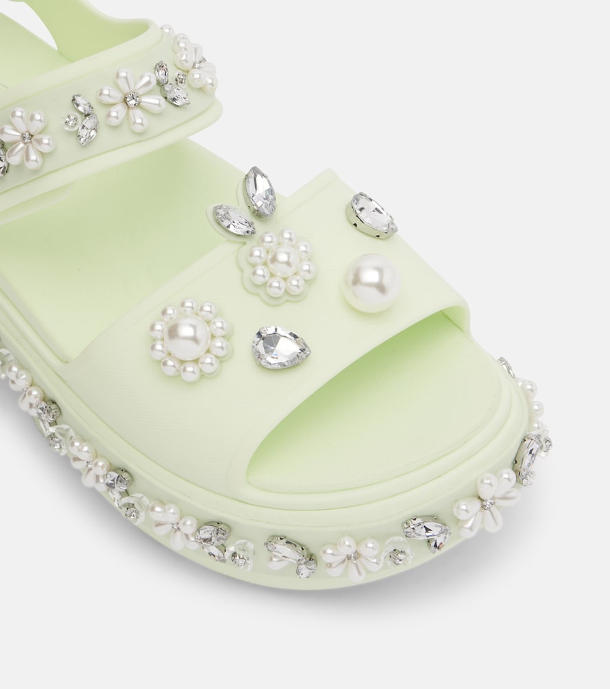  Simone Rocha Simone Rocha X Crocs Embellished Platform Sandals 