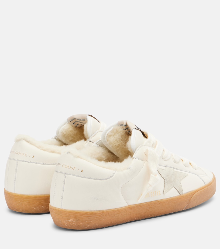  Golden Goose Golden Goose Sneakers Super-star Aus Leder Mit Shearling-futter 