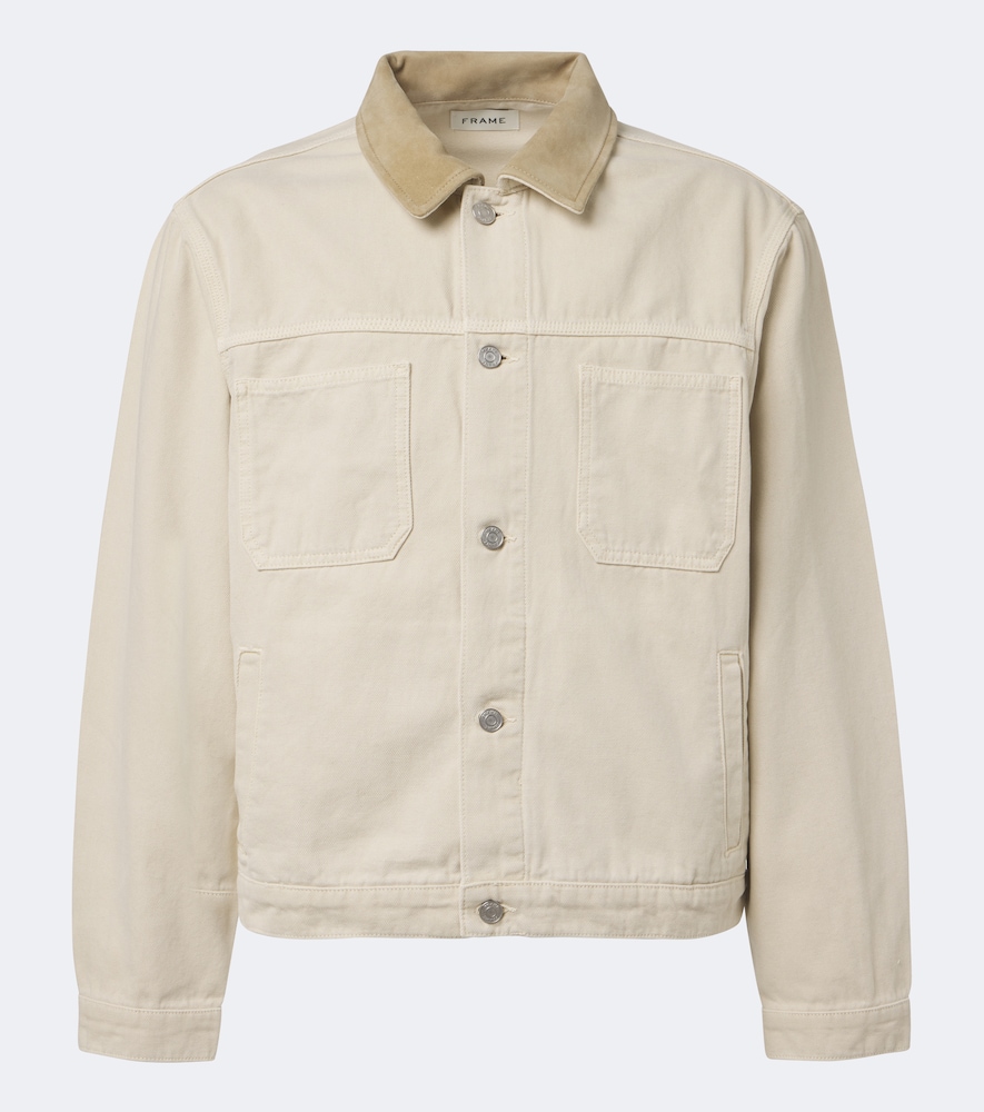 Frame Veste en coton et daim 425 €