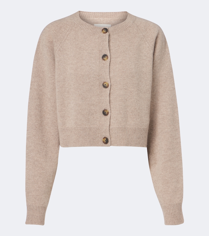 Loulou De Saison Women's Beige Heike Cropped Cashmere Cardigan UK Size 12 - Mytheresa